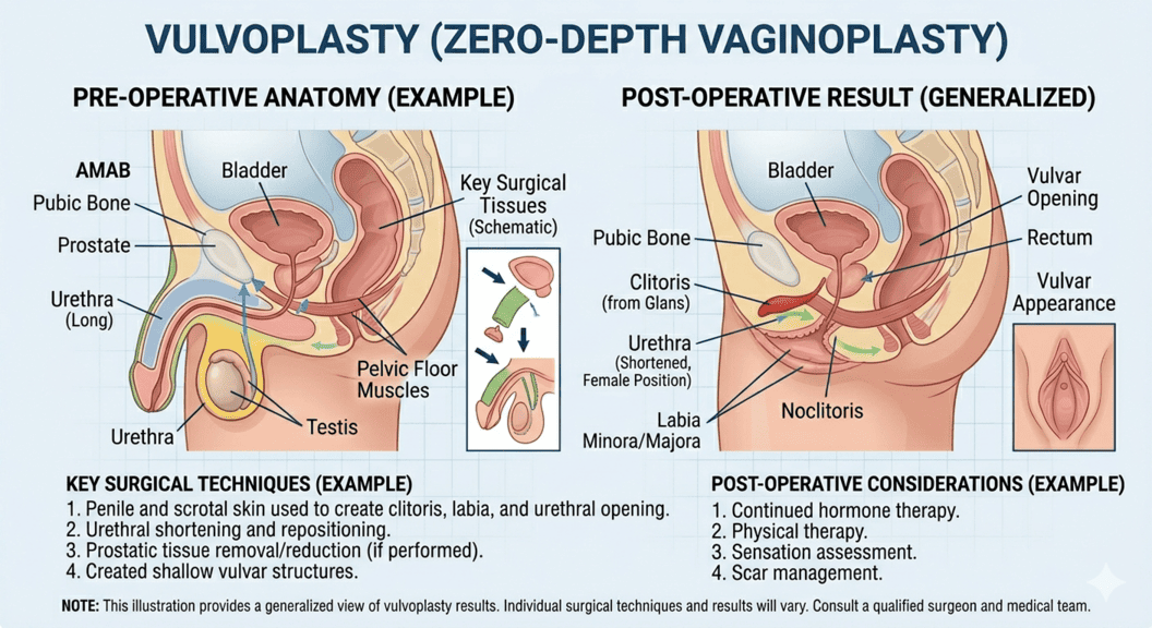 Vulvoplasty (Zero-Depth Vaginoplasty)